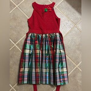 Bonnie Jean Red Glitter Dress